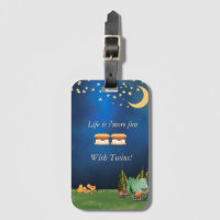 La vie est S'more amusant avec Twins Luggage Tag
