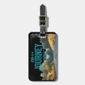 Étiquette À Bagage La vie est un plaisir de voyage! (Devant Vertical)