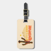 Étiquette À Bagage La vie est une aventure désertique (Devant Vertical)