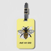 Étiquette À Bagage L'abeille (Devant Vertical)