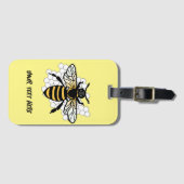 Étiquette À Bagage L'abeille (Devant Horizontal)