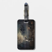 Étiquette À Bagage Labrador Halloween (Dos Vertical)