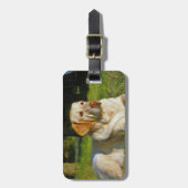 Étiquette À Bagage Labrador retriever jaune (Devant Vertical)