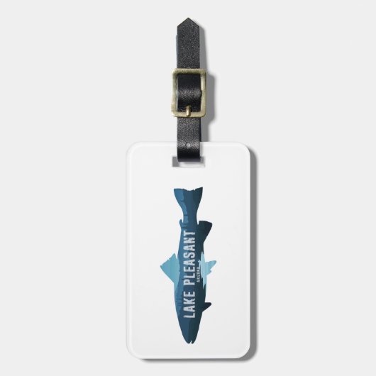 Étiquette À Bagage Lac Agréable Arizona Fish (Devant Vertical)