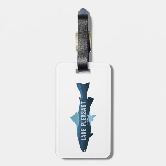 Étiquette À Bagage Lac Agréable Arizona Fish (Dos Vertical)