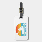 Étiquette À Bagage Lac Badin Caroline du Nord Kayak (Devant Vertical)