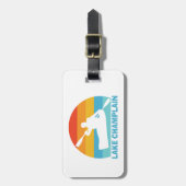 Étiquette À Bagage Lac Champlain New York Vermont Kayak (Devant Vertical)