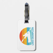 Étiquette À Bagage Lac Champlain New York Vermont Kayak (Dos Vertical)