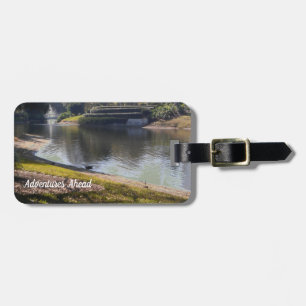 Étiquette À Bagage Lac et pierre personnalisés
