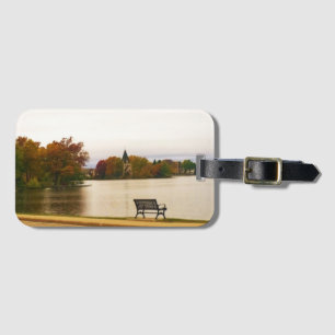 Étiquette À Bagage Lac Fowler en automne, WI