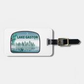 Étiquette À Bagage Lac Gaston Caroline du Nord Virginie Deer (Devant horizontal)