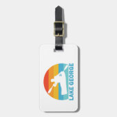 Étiquette À Bagage Lac George New York Kayak (Devant Vertical)