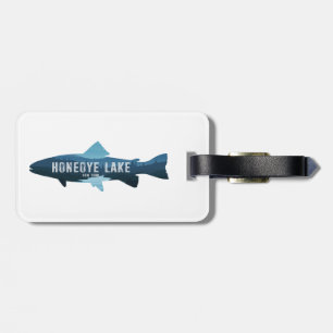 Étiquette À Bagage Lac Honeoye New York Poisson