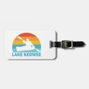Étiquette À Bagage Lac Keowee en Caroline du Sud en kayak