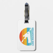 Étiquette À Bagage Lac Mackintosh Caroline du Nord Kayak (Dos Vertical)