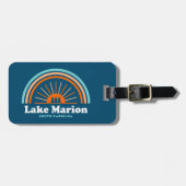 Étiquette À Bagage Lac Marion Caroline du Sud Arc en ciel (Devant horizontal)