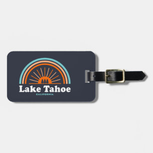 Étiquette À Bagage Lac Tahoe California Rainbow