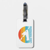 Étiquette À Bagage Lac Townsend Caroline du Nord Kayak (Dos Vertical)