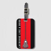 Étiquette À Bagage Lacrosse (Devant Vertical)