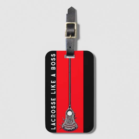 Étiquette À Bagage Lacrosse (Devant Vertical)