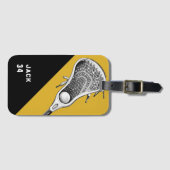 Étiquette À Bagage Lacrosse (Devant Horizontal)