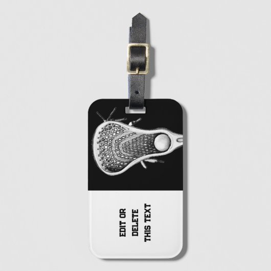 Étiquette À Bagage Lacrosse (Devant Vertical)