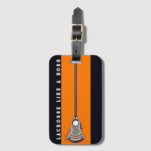 Étiquette À Bagage Lacrosse (Devant Vertical)