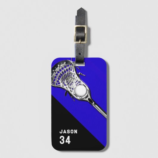 Étiquette À Bagage Lacrosse (Devant Vertical)