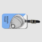 Étiquette À Bagage Lacrosse Goalie (Devant Horizontal)