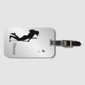 Étiquette À Bagage Ladies Golfer Personal  (Devant Horizontal)