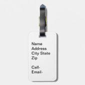 Étiquette À Bagage Lady Lecture par une fenêtre (Dos Vertical)