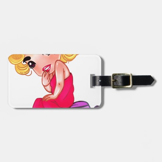 Étiquette À Bagage Lady.png classique (Devant horizontal)