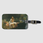 Étiquette À Bagage Lady Shalott On Boat par John William Waterhouse (Devant Horizontal)