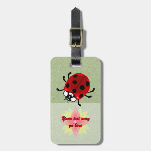 Étiquette À Bagage Ladybug à sept points