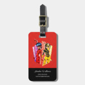 Étiquette À Bagage Ladybug et Vesperia Graphic (Devant Vertical)