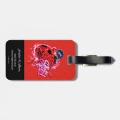 Étiquette À Bagage Ladybug miraculeux | Spots Sur Graphic (Dos horizontal)