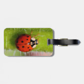 Étiquette À Bagage Ladybug sur l'échelle de tournesol (Dos horizontal)