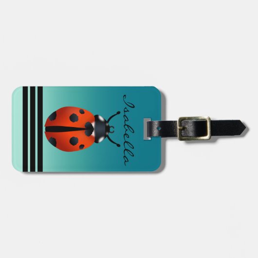 Étiquette À Bagage Ladybugs (Devant horizontal)