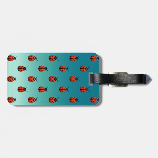 Étiquette À Bagage Ladybugs (Dos horizontal)