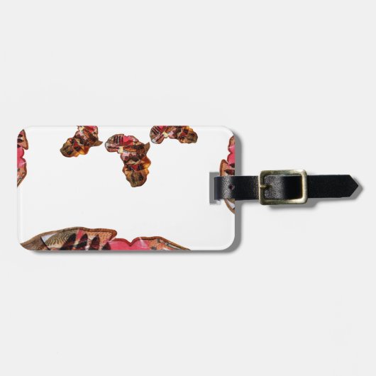 Étiquette À Bagage L'Afrique en mouvement : Carte Kaleidoscope (Devant horizontal)