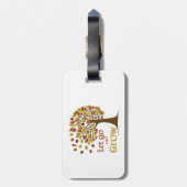 Étiquette À Bagage Laisser Aller Et Cultiver L'Arbre (Dos Vertical)