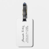 Étiquette À Bagage Laisser l'aventure commencer Gold World carte Lugg (Dos Vertical)