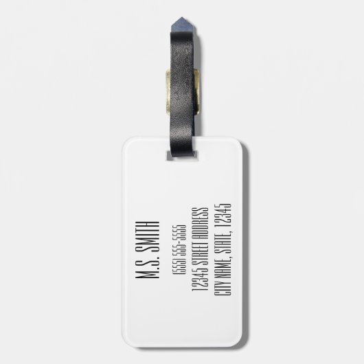 Étiquette À Bagage Laissez l'aventure commencer la vue de route de (Dos Vertical)