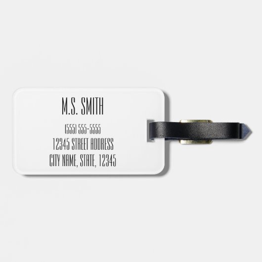 Étiquette À Bagage Laissez l'aventure commencer la vue de route de (Dos horizontal)