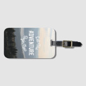 Étiquette À Bagage Laissez l'aventure commencer maintenant sur la (Devant Horizontal)