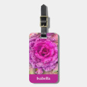 Étiquette À Bagage Laitue rose (Devant Vertical)