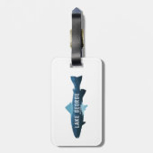 Étiquette À Bagage Lake George New York Fish (Dos Vertical)