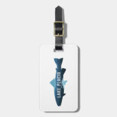 Étiquette À Bagage Lake Placid New York Fish (Devant Vertical)