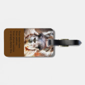 Étiquette À Bagage Lama (Dos horizontal)