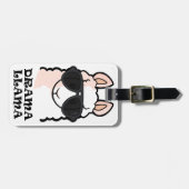 Étiquette À Bagage Lama de drame (Devant horizontal)